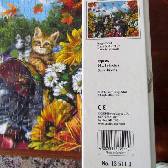 RAVENSBURGER PUZZLE - DOG & CATS, 135110  - 300 PIECE, GERMANY 2009, COMPLETE! - Picture 5 of 10